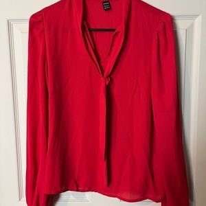 103. SHEIN size US 6 red blouse
